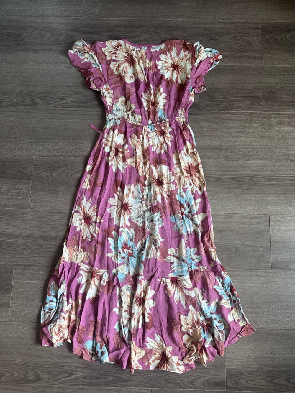 Blossom Wrap Maxi Dress in Dusty Rose - Picture 7 of 8